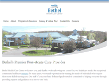 Tablet Screenshot of bethelhealthcare.com